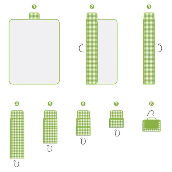 Foldable Picnic Blanket Waterproof Oxford Camping Beach Mat