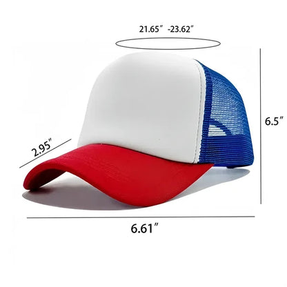 Custom Mesh Trucker Hat Front Panel Adjustable Snapback Cap