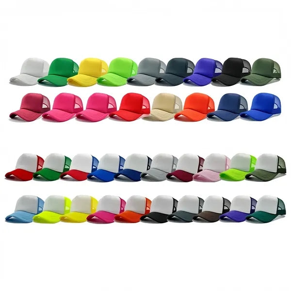 Custom Mesh Trucker Hat Front Panel Adjustable Snapback Cap