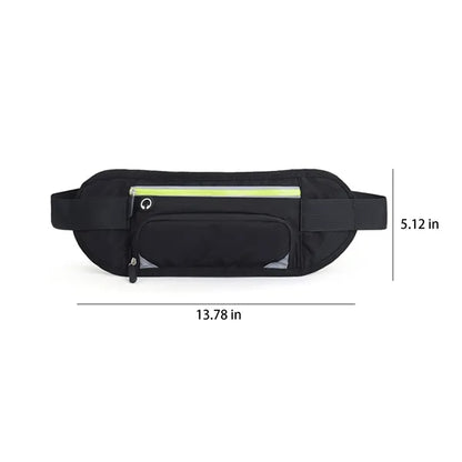 Reflective Running Waist Pack With Bottle Holder For Outdoor
