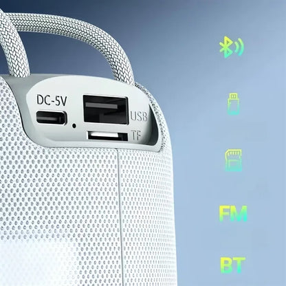 RGB Light Portable Bluetooth Speaker 360 Surround Sound
