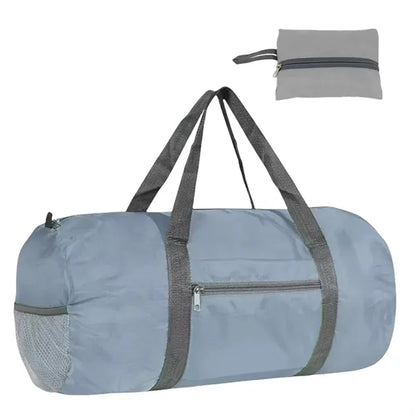 30L Foldable Travel Duffel Bag Zipper Pocket Carry Handles