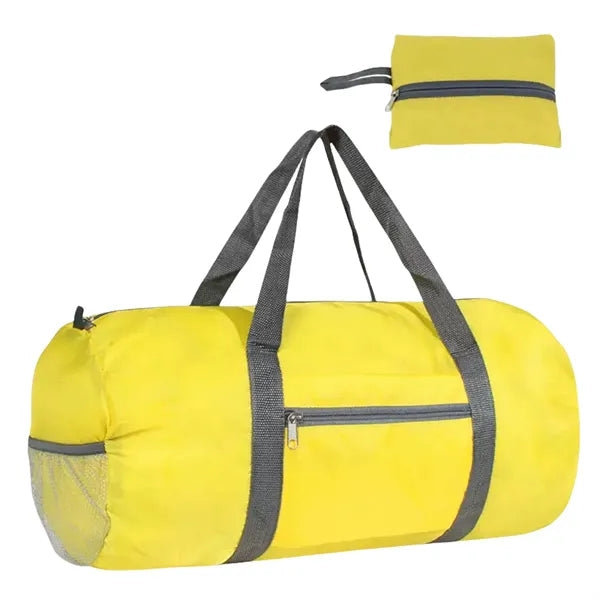 30L Foldable Travel Duffel Bag Zipper Pocket Carry Handles
