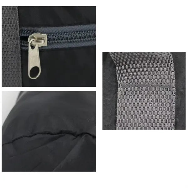 30L Foldable Travel Duffel Bag Zipper Pocket Carry Handles