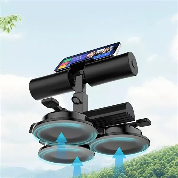 Smart Sit Up Aid With Phone Holder And Triple Suction Base