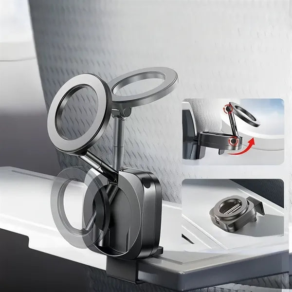 Magnetic Travel Phone Mount Holder Adjustable Clamp Stand