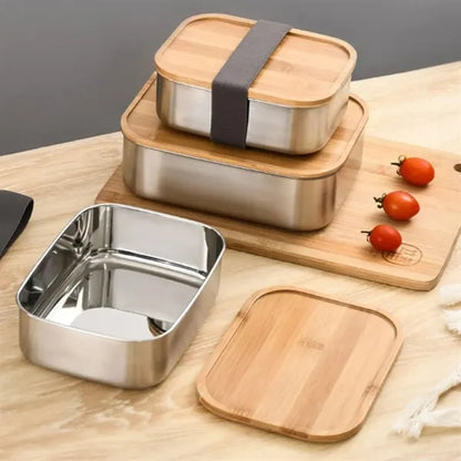 Eco Friendly Stainless Steel Lunch Bento Box With Lid