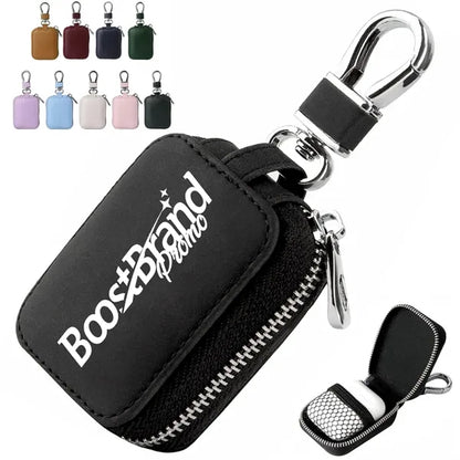 Compact Zippered Key Case with Secure Clip