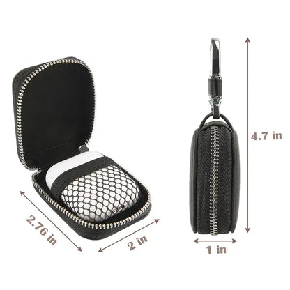 Compact Zippered Key Case with Secure Clip