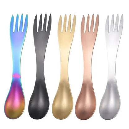 Multifunctional Stainless Steel Spork for Outdoor