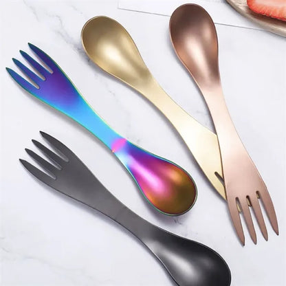 Multifunctional Stainless Steel Spork for Outdoor