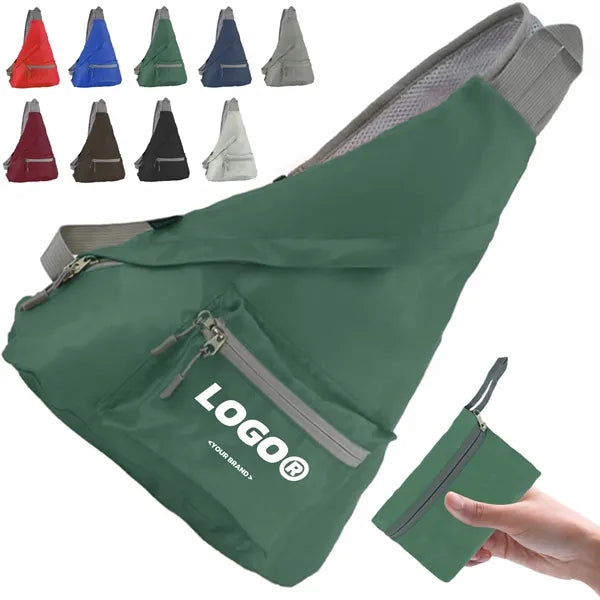 Foldable Lightweight Crossbody Travel Sling Backpack Bag