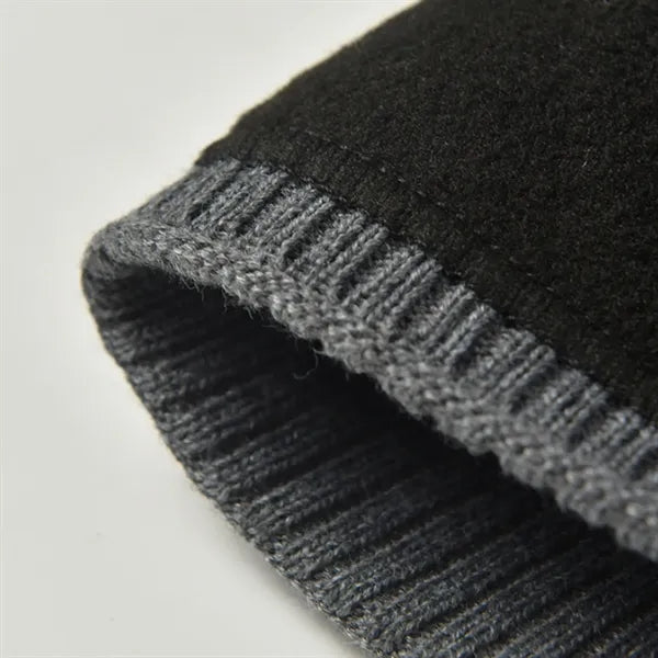 Winter Knit Beanie Hat With Soft Lining For Cold Weather