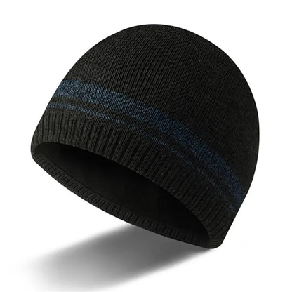 Winter Knit Beanie Hat With Soft Lining For Cold Weather