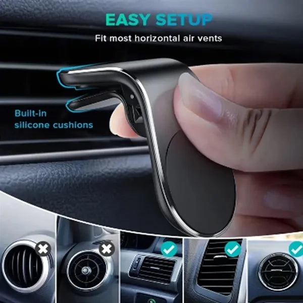 Magnetic Car Air Vent Mount Holder Aluminum Phone Stand