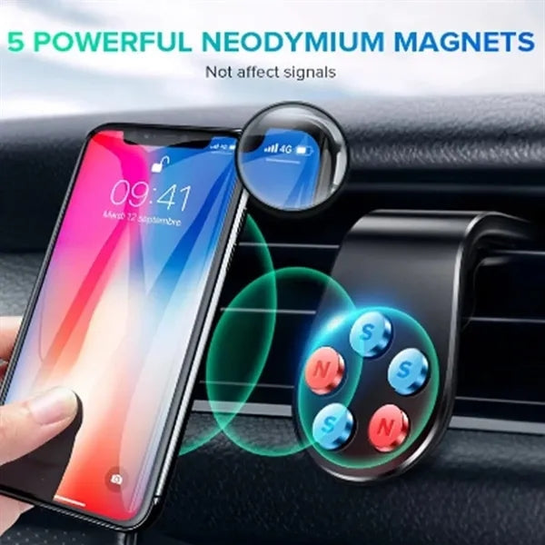 Magnetic Car Air Vent Mount Holder Aluminum Phone Stand