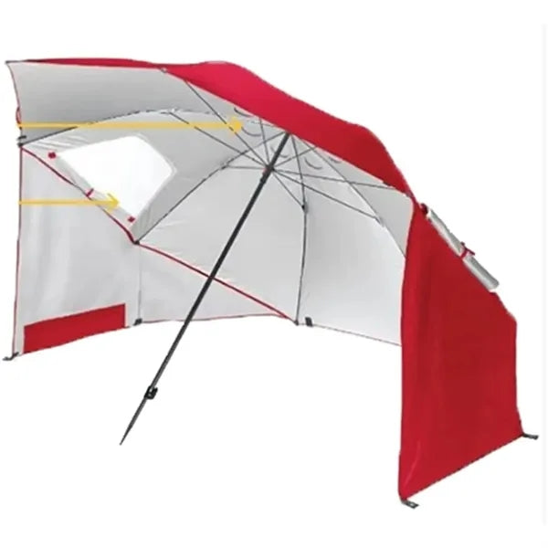 Outdoor Portable UV Protection Beach Umbrella With Window