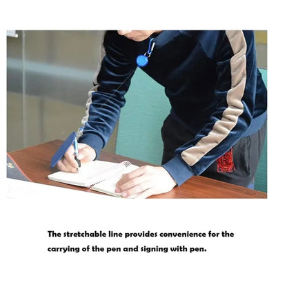 Retractable Metal Pen With Keychain And Carabiner Clip