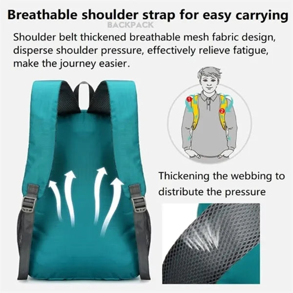 Custom Foldable Lightweight Backpack for Travel & School