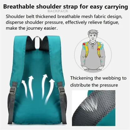 Custom Foldable Lightweight Backpack for Travel & School