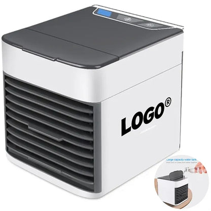 Portable Mini Air Cooler Fan With Humidifier For Desktop