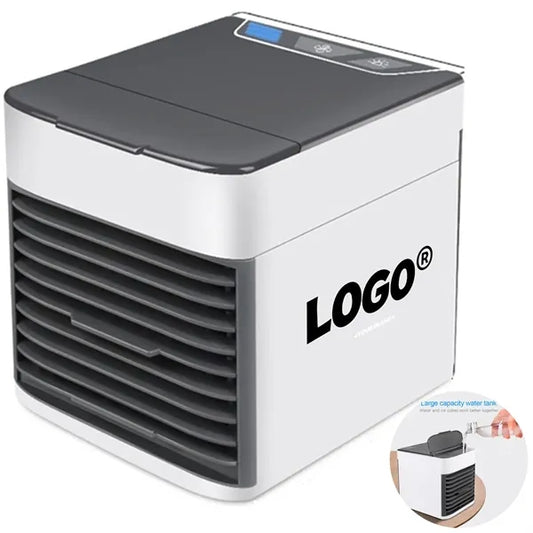 Portable Mini Air Cooler Fan With Humidifier For Desktop
