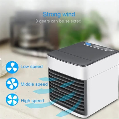 Portable Mini Air Cooler Fan With Humidifier For Desktop