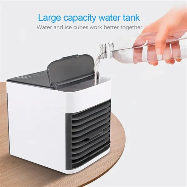 Portable Mini Air Cooler Fan With Humidifier For Desktop