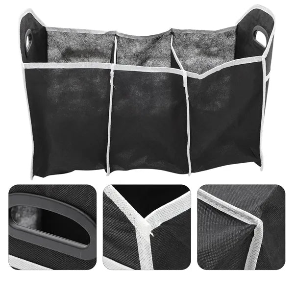 Foldable Multi-Compartment Car Trunk Organizer