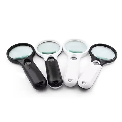 Handheld Magnifying Glass with LED Light Illumination