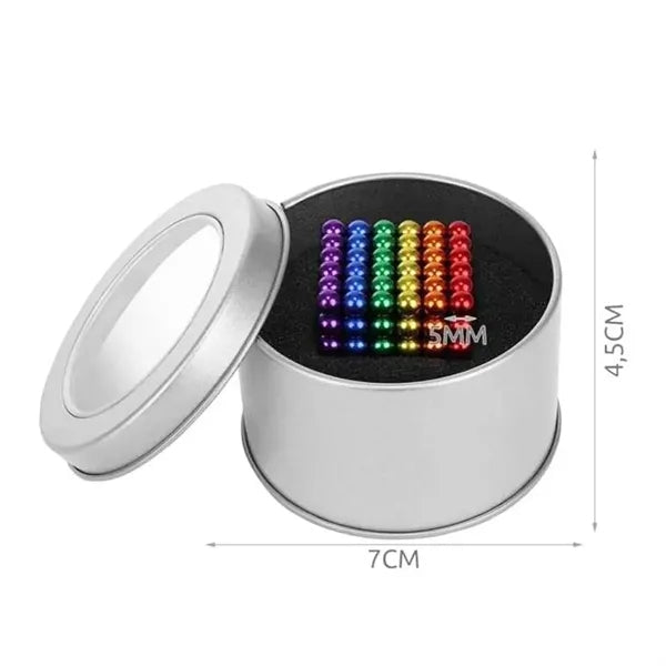 Magnetic Sculpture Balls in Portable Tin Case