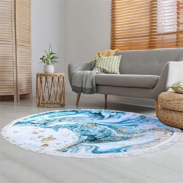 Oversized Round Quick Dry Beach Towel with Tassel