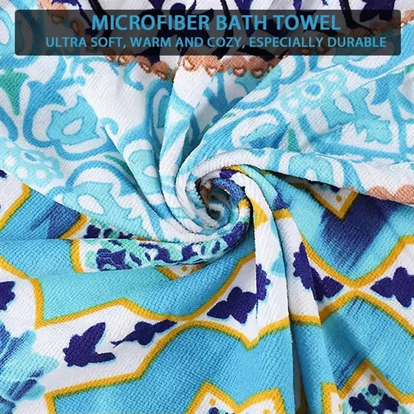 Oversized Round Quick Dry Beach Towel with Tassel