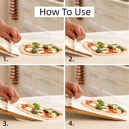 Non-stick Sliding Easy Transfer Pizza Paddle with Handle