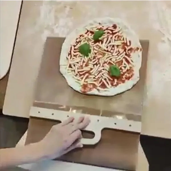 Non-stick Sliding Easy Transfer Pizza Paddle with Handle