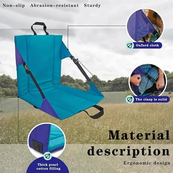 Portable Stadium Seat Cushion with Backrest