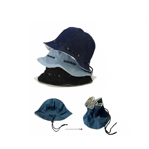 2-in-1 Fisherman Hat with Drawstring Bag Outdoor Gear.