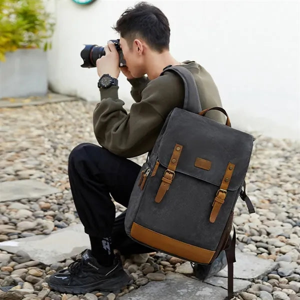 Large Capacity Camera Bag with Tripod Holder and Compartment