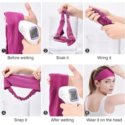 Elastic Cool Polyester Sweatband