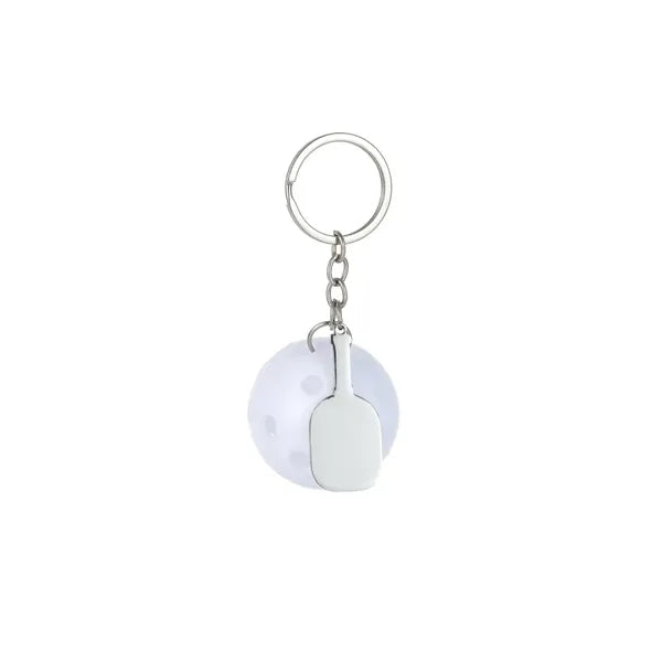 Plastic Pickleball Long Keychain for Backpack Decoration