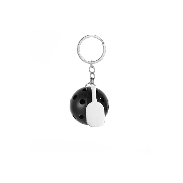 Plastic Pickleball Long Keychain for Backpack Decoration