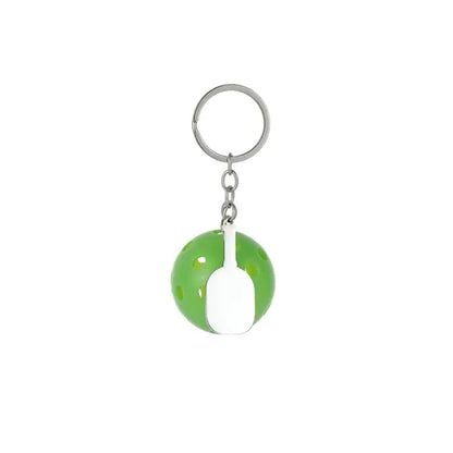 Plastic Pickleball Long Keychain for Backpack Decoration
