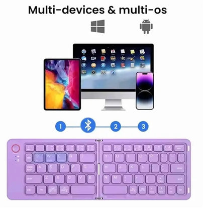 Portable Bluetooth Foldable Keyboard