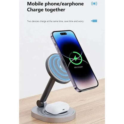 Magnetic Wireless Fast Charging Station for Multiple Devices