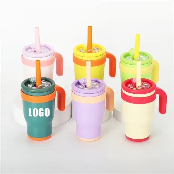 14oz Kids Stainless Steel Insulated Tumbler Mug with Straw