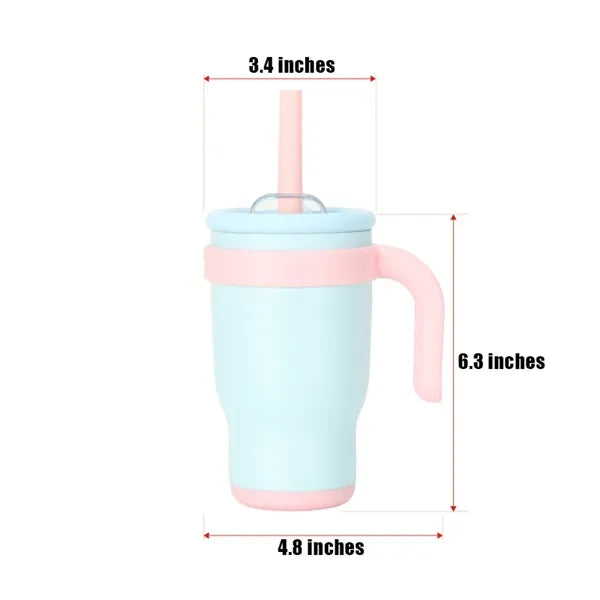 14oz Kids Stainless Steel Insulated Tumbler Mug with Straw