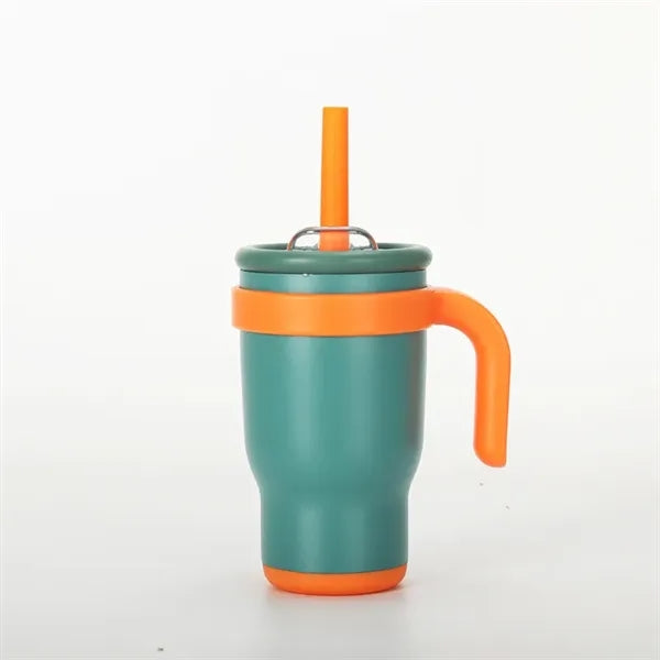14oz Kids Stainless Steel Insulated Tumbler Mug with Straw