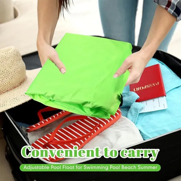 Inflatable Foldable Floating Backrest Air Mattress Chair
