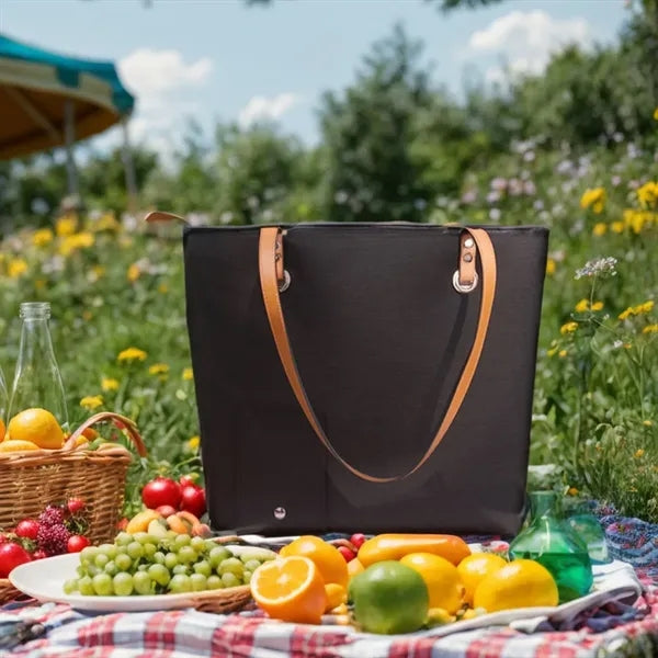 Stylish Functional Wine Tote Bag with Hidden Compartment