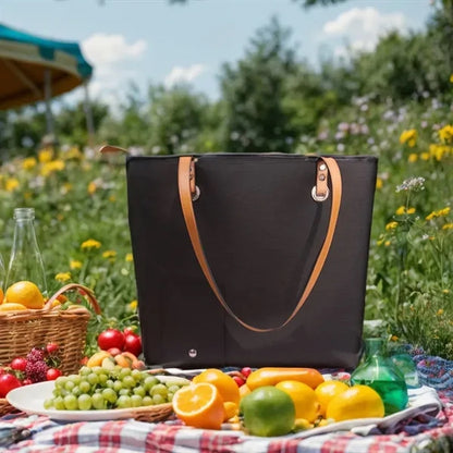 Stylish Functional Wine Tote Bag with Hidden Compartment